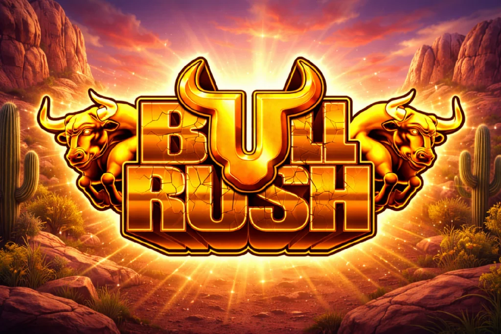 Bull Rush pokie base game