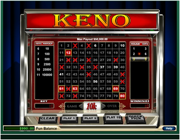 Fair go casino Keno online