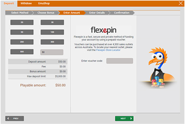How to make a deposit with Flexepin at online casinos