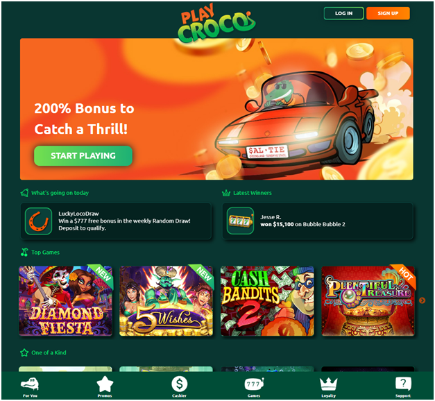 Does Play Croco the new online casino in Australia accept Paypal?