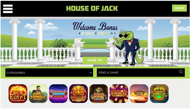 What are the video bingo games at House of Jack Casino to Play